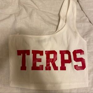 University of Maryland UMD tailgate crop top